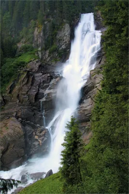 Produktbild von Wallario Poster - Wasserfall, Kunstdruck Größe: 61 x 91,50 cm