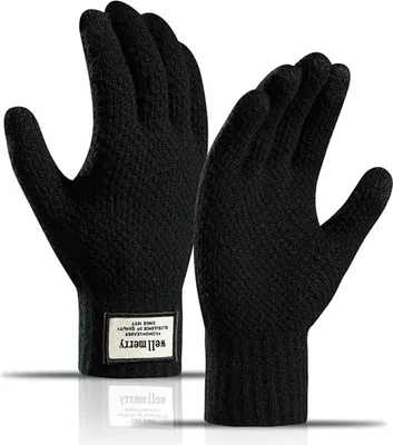 Obrázek produktu pro Zimní rukavice s podšívkou, jedna velikost, A0351 Black