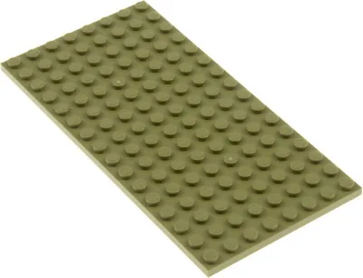 Produktbild von 1x Lego Bau Platte 8x16 oliv grün beidseitig bebaubar Minecraft 6272108 92438