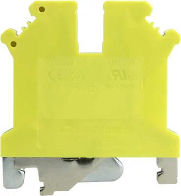 Productafbeelding van Aansluitklem voor aardverbinding, 2,5 mm², geel-groen, VDE UL 3398