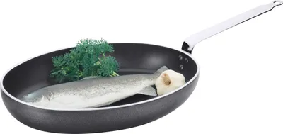 Produktbild von Antihaft-Fischpfanne, aus Aluminium, mit PTFE-Beschichtung, 36 x 25 x 5 cm