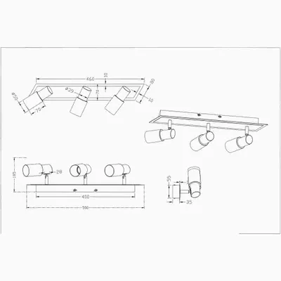 Produktbild von TRIO 821410305 1200lm alu
