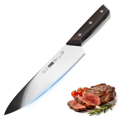Kochmesser 20,3 cm, Edelstahl, scharf, für Fleisch & Gemüse