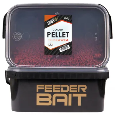 Produktbild von Fertige Feeder Bait Pellets in einem Eimer Erdbeere 2mm