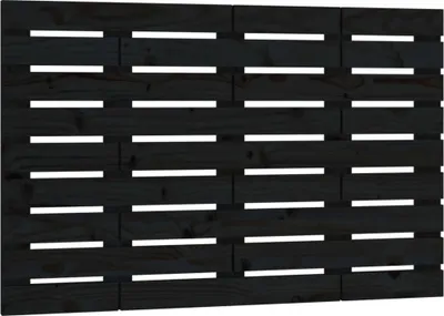 Obrázok produktu pre vidaXL Nástenné čelo čierne 81x3x63 cm Masívne borovicové drevo