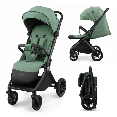 Produktbild von Kinderkraft DAVE Buggy 93 cm Liegefläche, bis 22 kg, einhändig klappbar, Grün