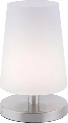 Produktbild von Paul Neuhaus LED Tischlampe SONJA Touchdimmer, Echtglas weiß Wohnzimmer, Schlafzimmer, Flur
