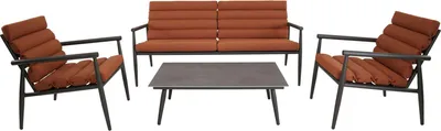 Produktbild von Lesli Living Lounge-Set Harper Terra Anthrazit/Terracotta