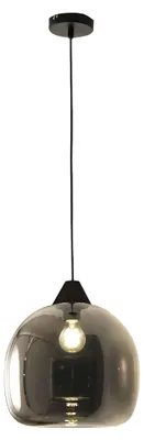 Immagine prodotto di Maia Lampada a Sospensione in Metallo e Vetro Soffiato Colore Fumé Ø310mm E27 60W IP20 - Design Moderno Elegante per Illuminazione Interni