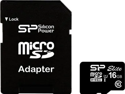 Immagine prodotto di Silicon Power MicroSD Card 16GB UHS-1 Elite/CL.10 inkl.Adap