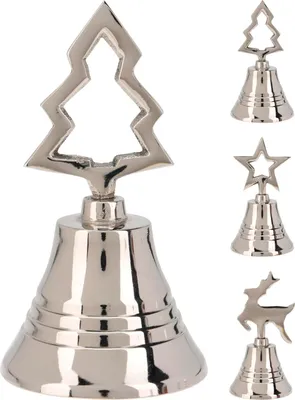 Immagine prodotto di Weihnachtsglocke silber sortiert, Höhe: 100 mm
