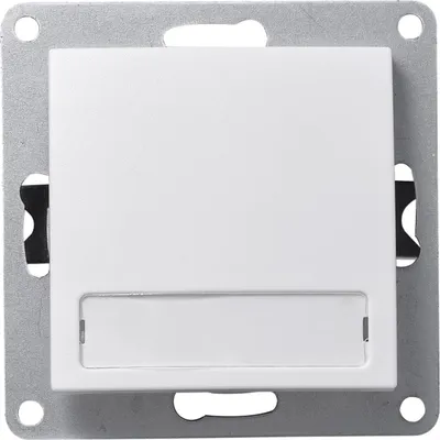Produktbild von Taster McPower Flair mit Namensschild 250V/10A UP weiß