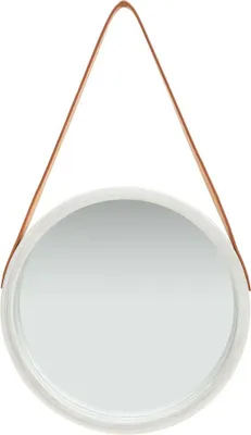 Obrázek produktu pro vidaXL Nástěnné zrcadlo s páskem 40 cm stříbrné