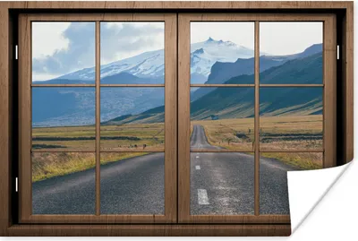 Produktbild von MuchoWow® Poster Aussicht - Berg - Straße 30x20 cm - Plakate - Print