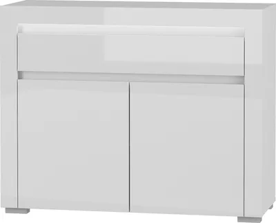 Produktbild von Furniture24 Kommode 106 cm Alaska AAK-2 Wohnzimmerschrank 2 türiger mit 1 Schublade Schrank