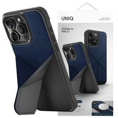 Produktbild von Uniq Mobiili tagakaas  iPhone 15 Pro Max MagClick jalaga, sinine