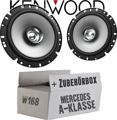 Produktbild von Lautsprecher Boxen Kenwood KFC-S1756 - 16,5cm Koax Auto Einbauzubehör - Einbauset passend für Mercedes A-Klasse JUST SOUND best choice for caraudio