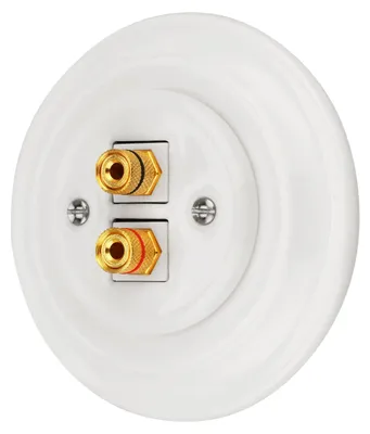 Produktbild von Einbaulautsprecher, Retro-Design, Porzellan, 2-Wege-System, Weiß