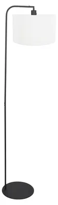 Produktbild von Steinhauer - stehlampe - Stang - schwarz - leinen metall - Ø 28cm - E27 - 4794ZW