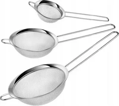 Immagine prodotto di Set di setacci da cucina in acciaio, da 3, 5, 7 e 8 cm
