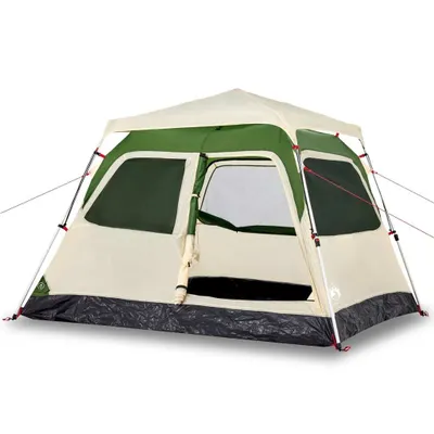 Image de Tente de camping à dôme 4 personnes vert libération rapide