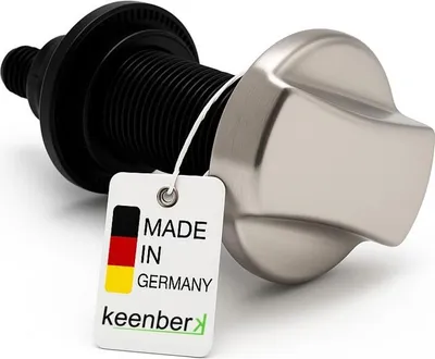 Image de Kit excentrique rotatif pour éviers de cuisine Capuchon en acier inoxydable Ø 46 mm brillant +rotative Ø 35 mm Pièce de rechange compatible avec Blanco, Systemceram, Schock - Fabriqué en Allemagne