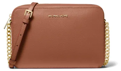 Obrázek produktu pro Michael Kors kožená kabelka přes rameno Jet Set, hnědá