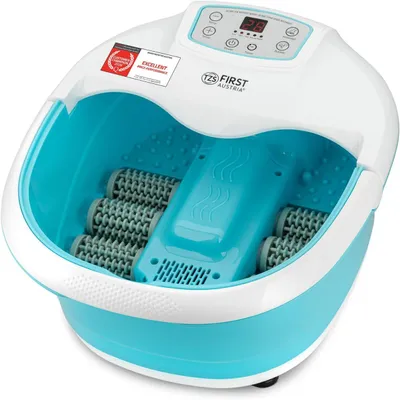 Productafbeelding van Eerst Oostenrijk - Voetenbad met voetmassage, 450W, met 3 programma's en 6 massage rollers - Voetenbad met vibratie- en luchtbubbelmassage