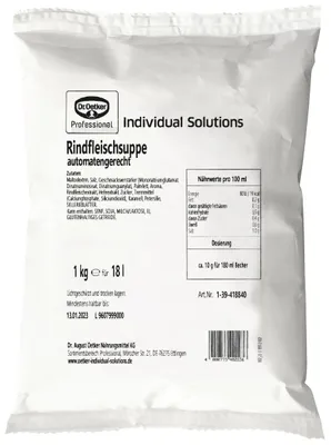 Produktbild von Dr. Oetker Feine Rindfleischsuppe Automatensuppe 1kg