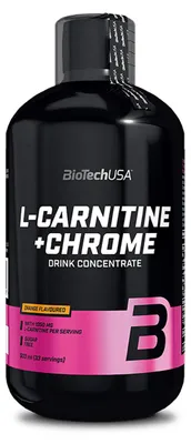 Image de L-Carnitine - Biotech USA - L-carnitine+chrome (500ml) - Saveur Orange