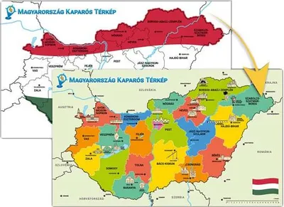 Immagine prodotto di Mappa Raspabile dell'Ungheria