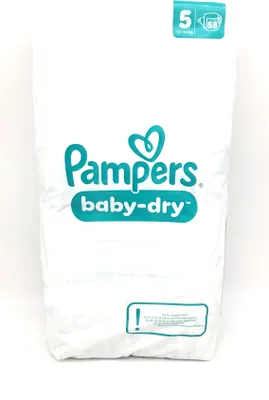 Produktbild von Pampers Baby Dry Junior Windeln Größe 5 11 16kg Monatsbox Baby Duft Schutz bis zu 12 Stunden Komfort
