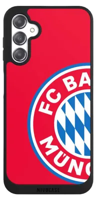 Produktbild von NIVOCASE Handyhülle für Samsung Galaxy A14 5G  Hülle NIVOpure Case Schwarz FC Bayern München FCB Offizielles Lizenzprodukt