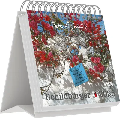Produktbild von DUMONT - Schildbürger 2026 - Tischkalender 17x16 cm mit 53 Olle Hansen Gedichten von Peter T. Schulz, humorvolle Sinnsprüche & witzige Schilder