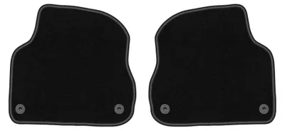 Image de Tapis arrière en moquette pour Skoda Fabia II 2007-2014 (à hayon/break) – 2 pièces, noirs, sur mesure – Wielganizator LUX – version W0830