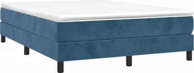 Produktbild von "im Sonderangebot"Boxspringbettgestell - CLORIS - Doppelbett - Robust und langlebig - Dunkelblau 140x190 cm - Einfache Montage -  Samt - NeuMöbel7704205