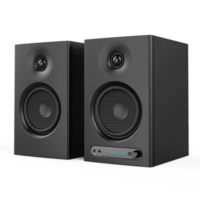 Produktbild von Studio Monitore 4" Woofer Bluetooth,HiFi Lautsprecher mit TRS, HDMI Standlautsprecher, AUX, Bändchenhochtöner, Holzgehäuse