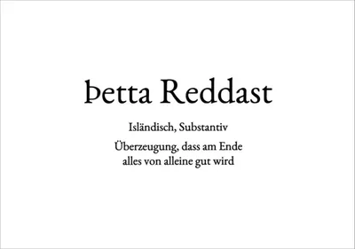 Produktbild von Wortschatz-Postkarte "petta Reddast"