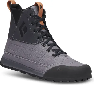 Schwarz-graue Lifestyle-Schuhe "M Circuit Mid" von Black Diamond mit Schnürung und robustem Design.