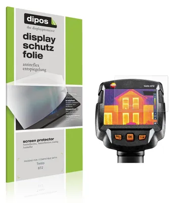 Produktbild von 4x Schutzfolie für Testo 872 matt Displayschutzfolie Folie Display Schutz dipos