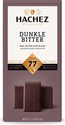 Immagine prodotto di Cioccolato fondente Hachez con il 77% di cacao 90g