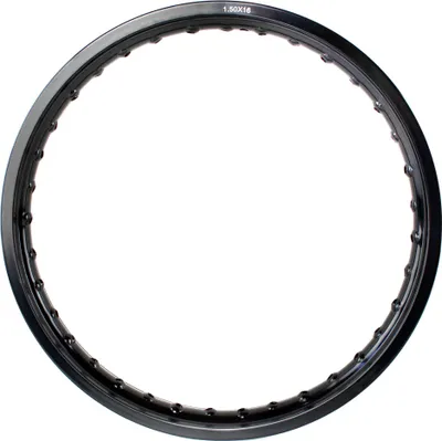 Produktbild von Felge, Felgenring Aluminium 1,50 x 16 Zoll, schwarz glänzend eloxiert für Simson S50, S51, S70, KR51, SR4-1, SR4-2, SR4-3, SR4-4