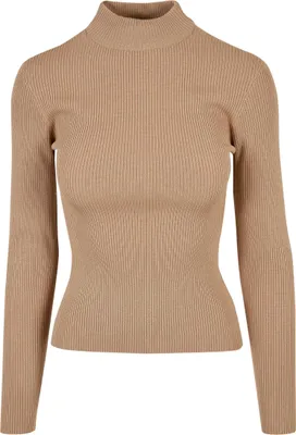 Produktbild von Urban Classics Ladies - Knit Turtelneck Sweater beige - S