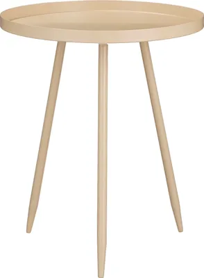 Produktbild von Mica Decorations Flores Beistelltisch - H49 x Ø42 cm - Metall - Beige