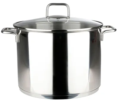 Produktbild von Edelstahl Kochtopf 9,5L mit Deckel Universaltopf Topf Suppentopf inkl. Induktion