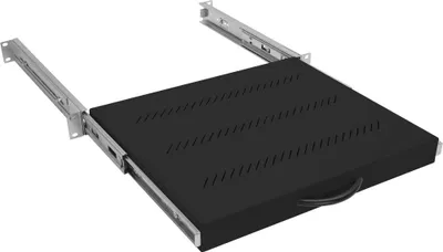 Image de Triton RAB-UP-X31-A1 Tablette 19" extensible, 1U, 450mm, 30kg, Triton RAB-UP-X31-A1, avec rails télescopiques, noir