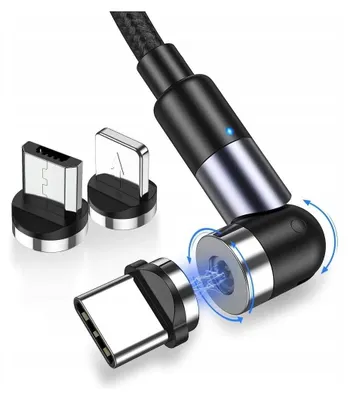 Immagine prodotto di Cavo magnetico universale 3 in 1 da USB a USB C Lightning micro USB TOPK 2 m