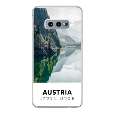 Produktbild von MuchoWow® Handyhülle Schutzhülle Hülle für Samsung Galaxy S10e Österreich - Wasser - Grün - Alpen Silikon Softcase Handy Hülle - Handy