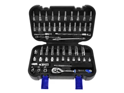 Obrázok produktu pre Sada nástrčných kľúčov GEKO 1/4 Torx, 56 dielov