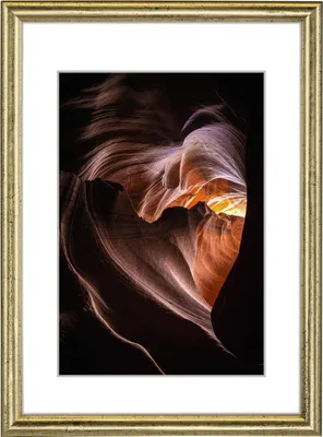 Produktbild von Hama Phoenix, Einzelbilderrahmen, Glas, Holz, Gold, Transparent, Wand, 20 x 30 cm, Rechteckig